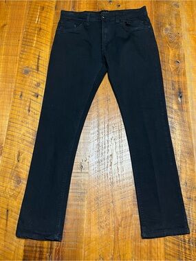 Steve’s Jeans Alec Slim Fit Stretch Denim in Black Size 33x30